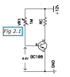 fig 2.1 understanding Vbe in transistor design