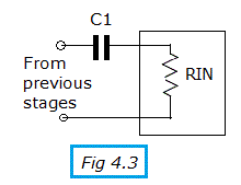 transistor design fig 4.3 choosing a value for the coupling capacitor