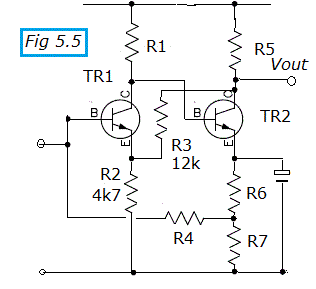 transistor design fig 5.5 use of ac and dc feedback